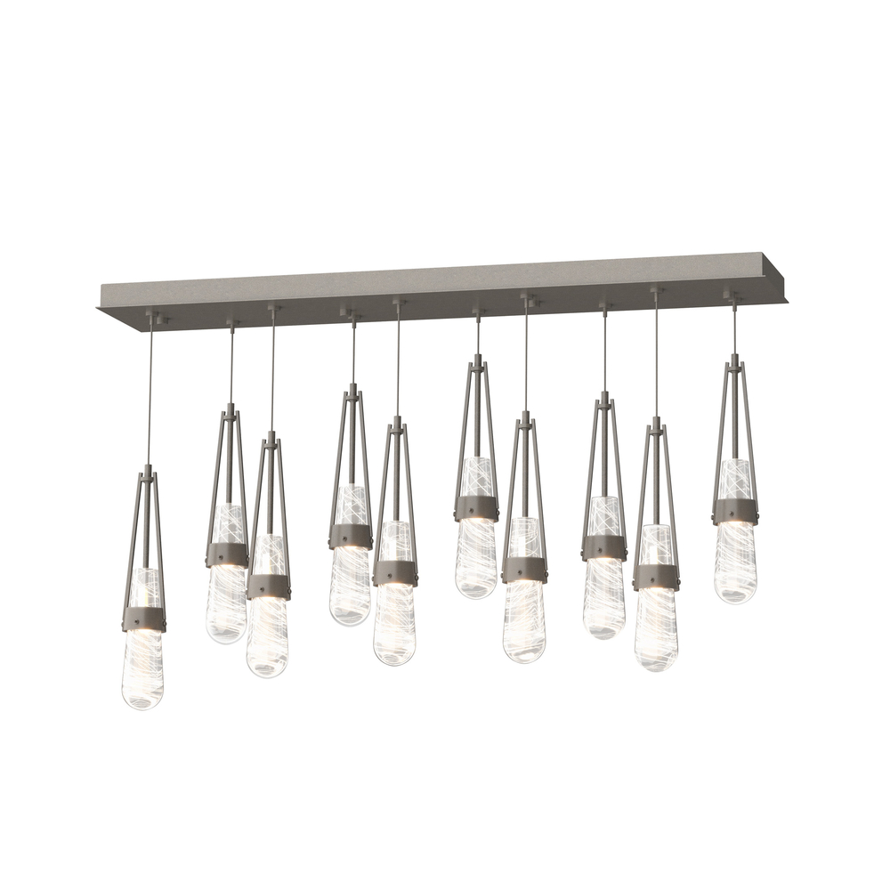 Link 10-Light Blown Glass Pendant