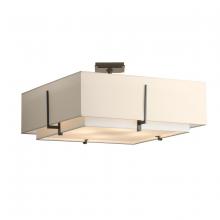 Hubbardton Forge 126513-SKT-20-SF2012-SA2401 - Exos Square Large Double Shade Semi-Flush