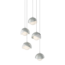 Hubbardton Forge 131125-SKT-LONG-02-82-GG0711 - Brooklyn 5-Light Double Shade Pendant