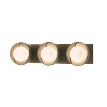 Hubbardton Forge 201378-SKT-84-84-GG0711 - Brooklyn 3-Light Straight Double Shade Bath Sconce