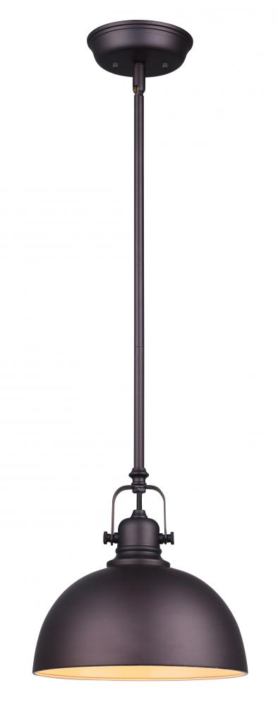 Polo 1 Light Pendant, Oil Rubbed Bronze Finish