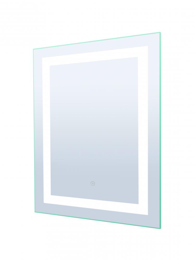 23.6" x 31.5" LED Square Mirror with Touch Button