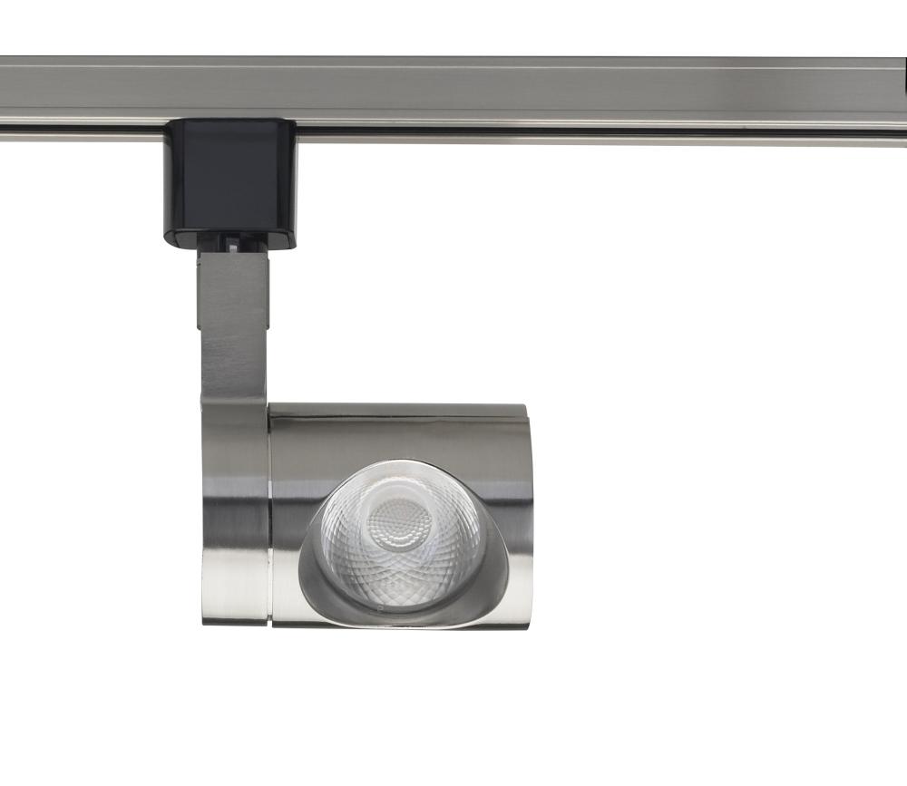 LED 12W Track Head - Pipe - Brushed Nickel Finish - 24 Degree Beam