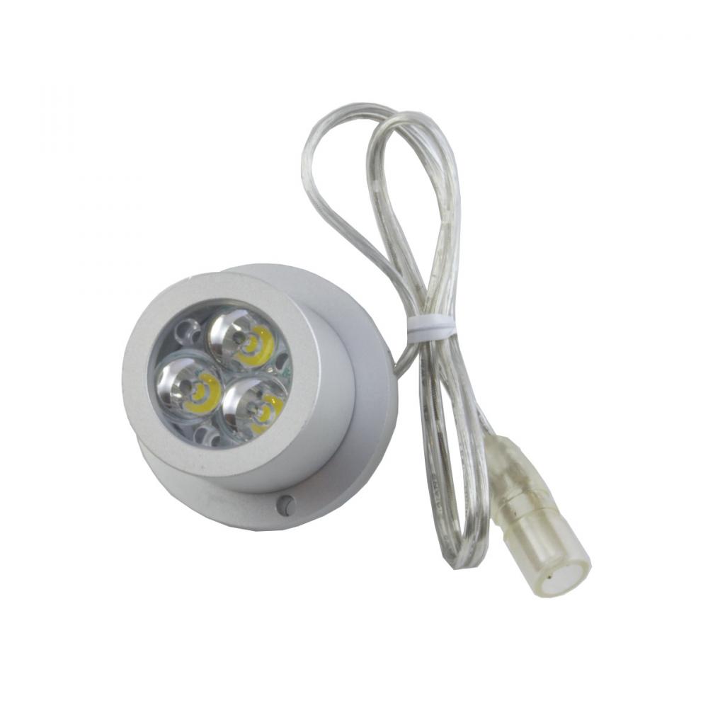 SPOTMOD LED Fixture, 45°, Brushed Aluminum