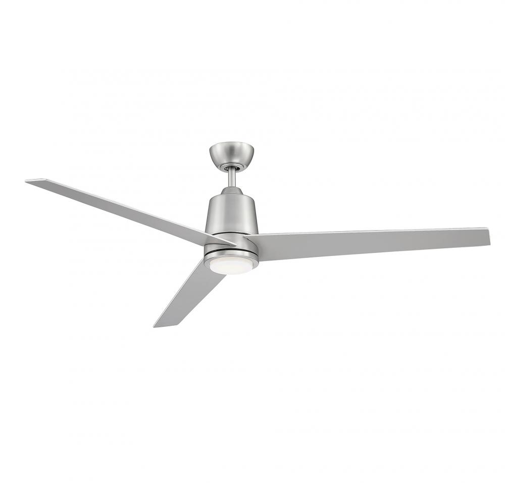 56" LED Ceiling Fan in Brushed Nickel