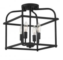 Savoy House Meridian M60061MBK - 4-Light Ceiling Light in Matte Black