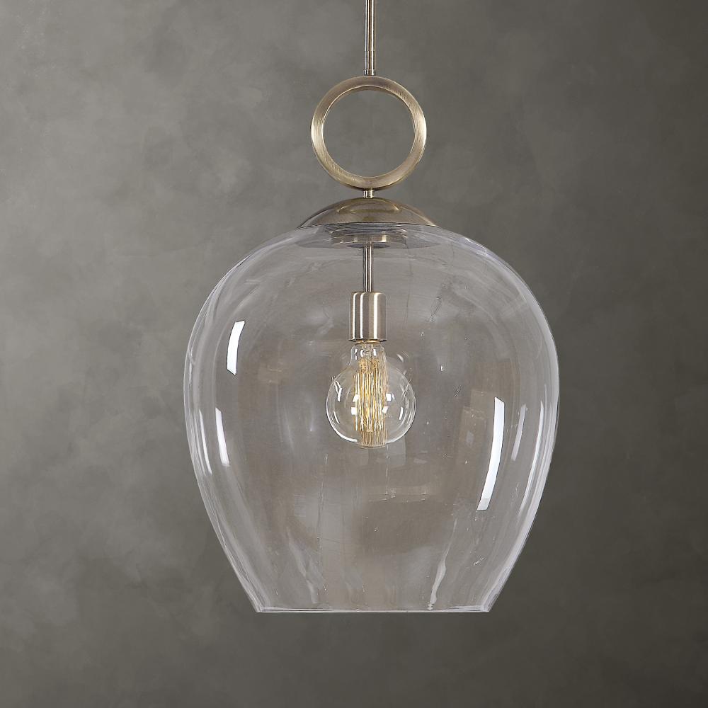 Calix Large Blown Glass 1 Light Pendant