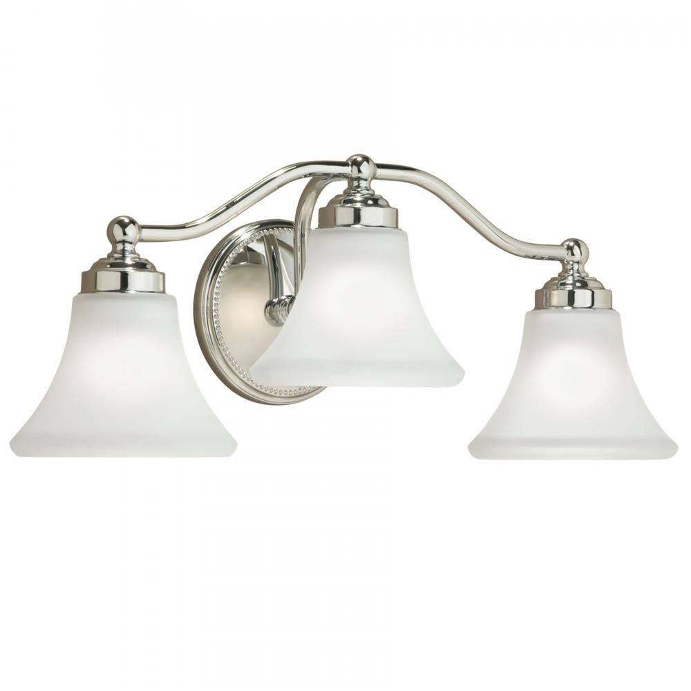 Soleil 22.25'' Wide 3-Light Vanity Light - Chrome