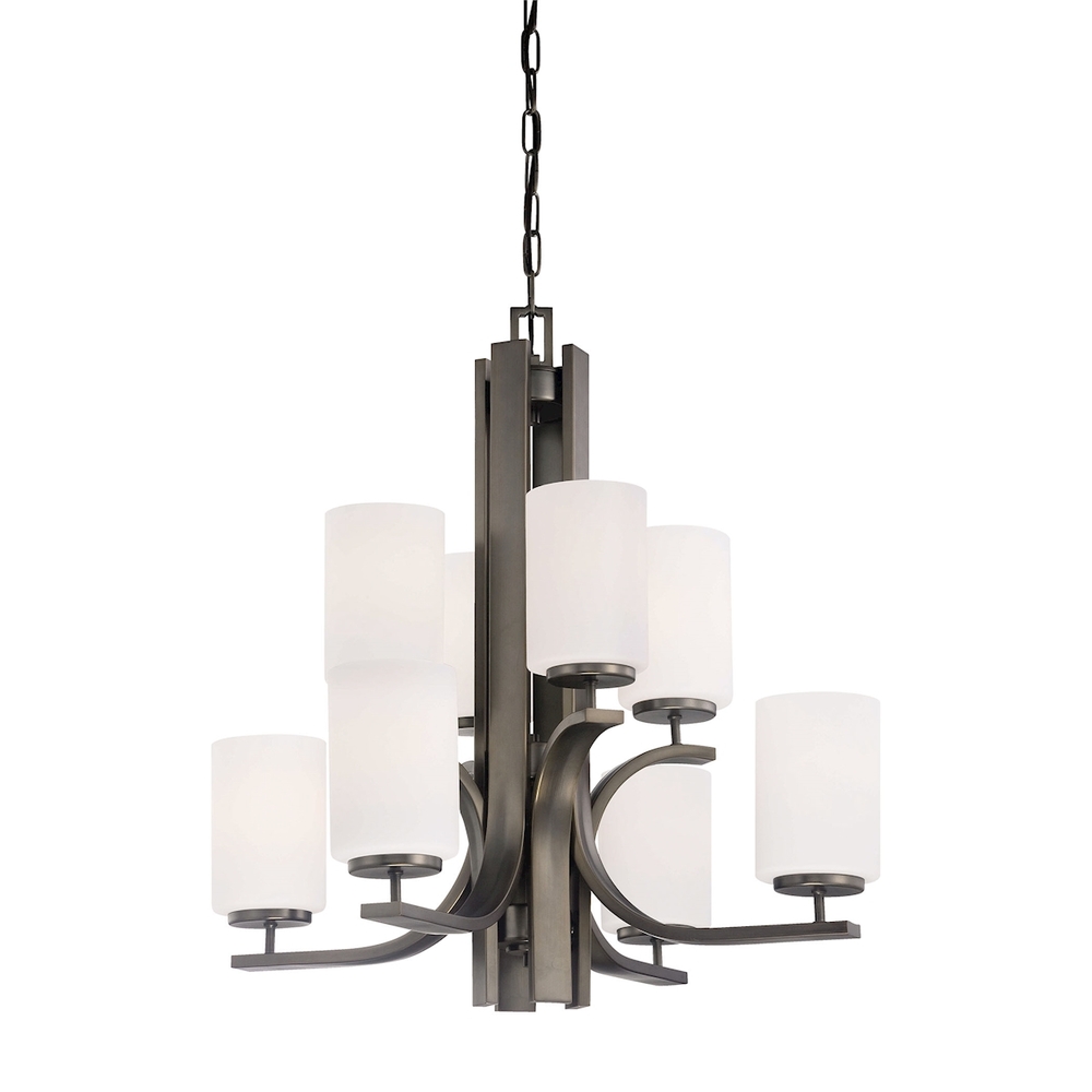 Thomas - Pendenza 8-Light Chandelier in Oiled Bronze